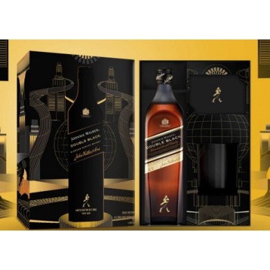 Johnnie Walker Double Black 1L - Hộp quà Tết 2025